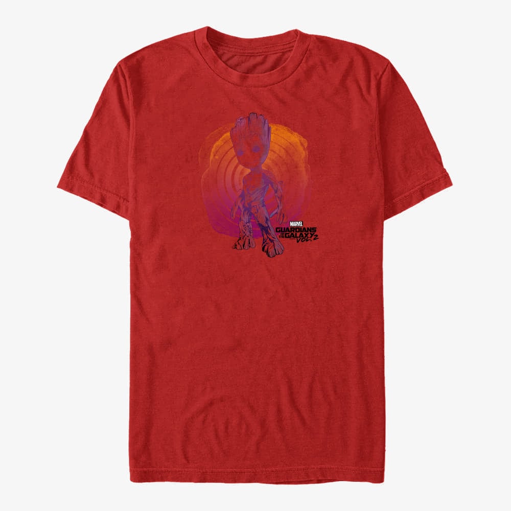 T-Shirts Merch Marvel GOTG 2 - Side View Star Unisex T-Shirt Red