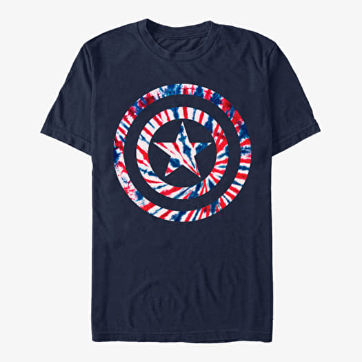 Merch Marvel Avengers Classic - America Tie Unisex T-Shirt Navy Blue