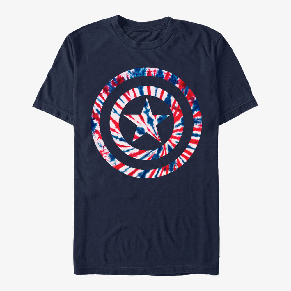 Тениски Merch Marvel Avengers Classic - America Tie Unisex T-Shirt Navy Blue