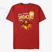 Merch Marvel Avengers Classic - Invincible like Dad Unisex T-Shirt Red