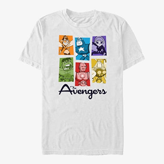 T-shirt Merch Marvel Avengers Classic - Motley Avengers Unisex T-Shirt White