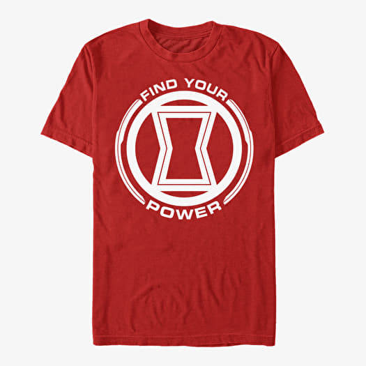 T-shirt Merch Marvel Avengers - Power of Black Widow Unisex T-Shirt Red