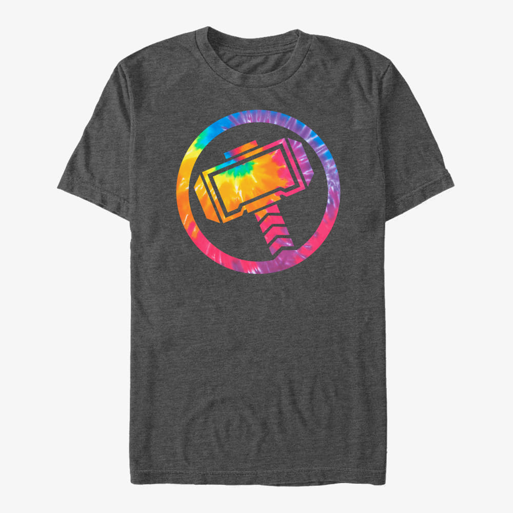 T-shirts Merch Marvel Avengers Classic - Thor Tie Unisex T-Shirt Dark Heather Grey