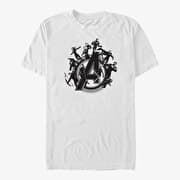 Merch Marvel Avengers Endgame - Flying Heroes Unisex T-Shirt White