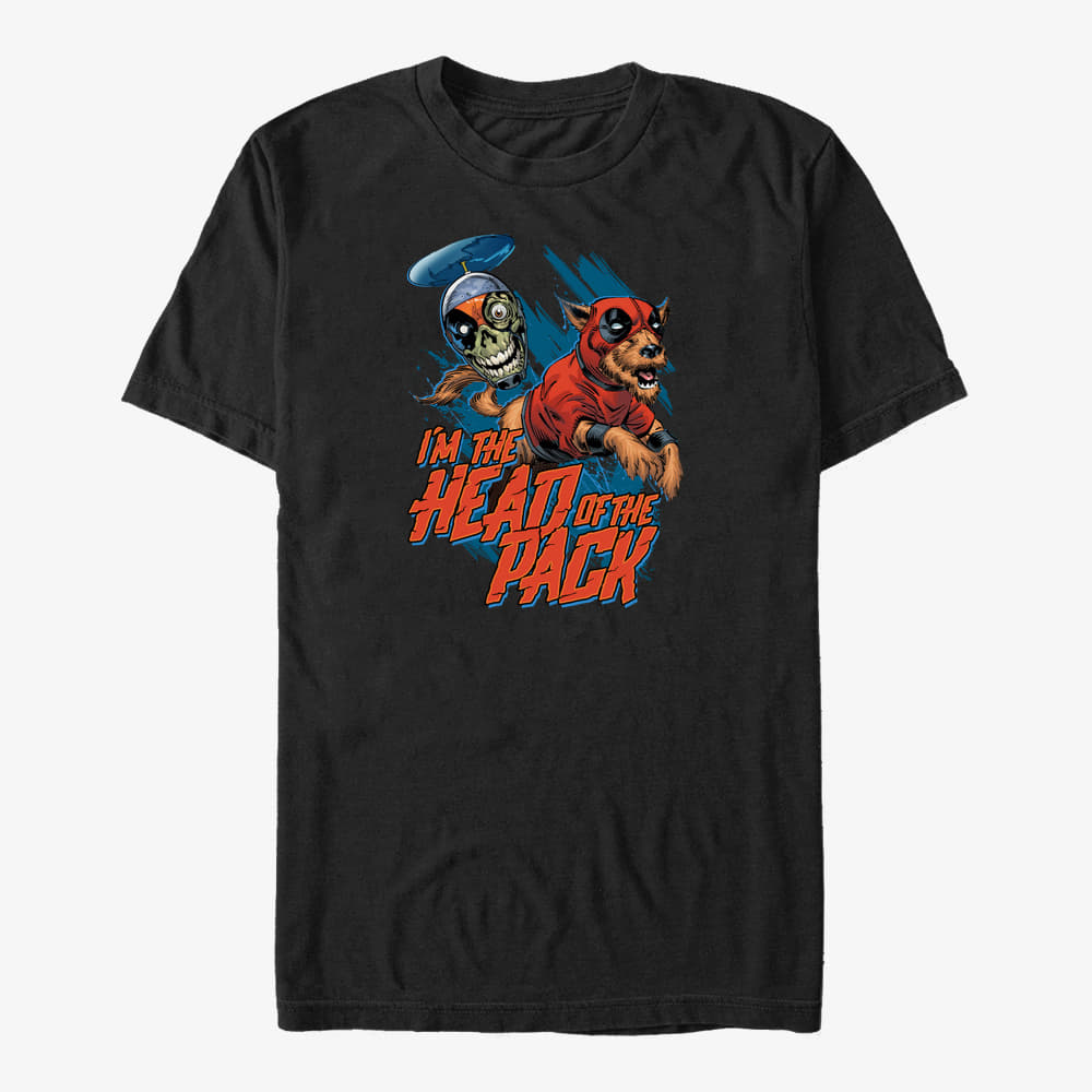 majice kratkih rukava Merch Marvel Deadpool - Head Pack Unisex T-Shirt Black