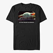 Merch Star Wars: The Mandalorian - Sleep Meme Unisex T-Shirt Black
