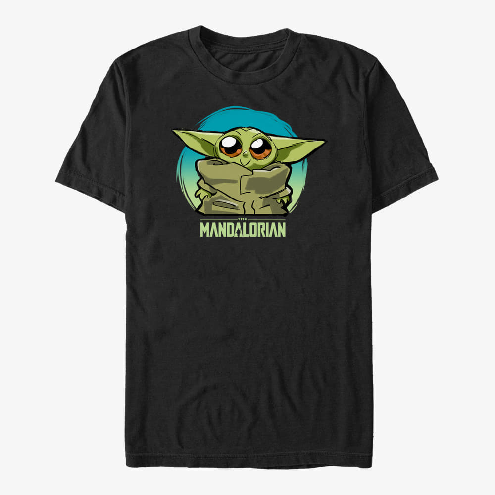 Μπλουζάκια Merch Star Wars: The Mandalorian - Cute Baby Heart Unisex T-Shirt Black