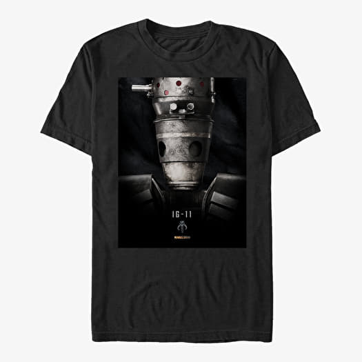 T-shirt Merch Star Wars: The Mandalorian - IG Portrait Unisex T-Shirt Black