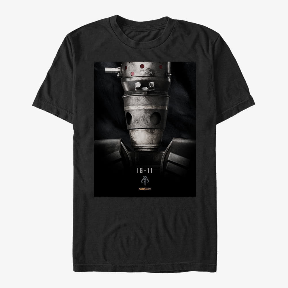 T-shirts Merch Star Wars: The Mandalorian - IG Portrait Unisex T-Shirt Black