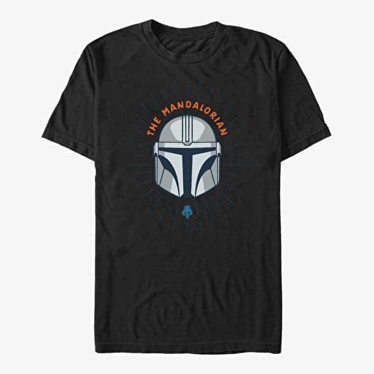 T-shirt Merch Star Wars: The Mandalorian - Simple Shield Unisex T-Shirt Black