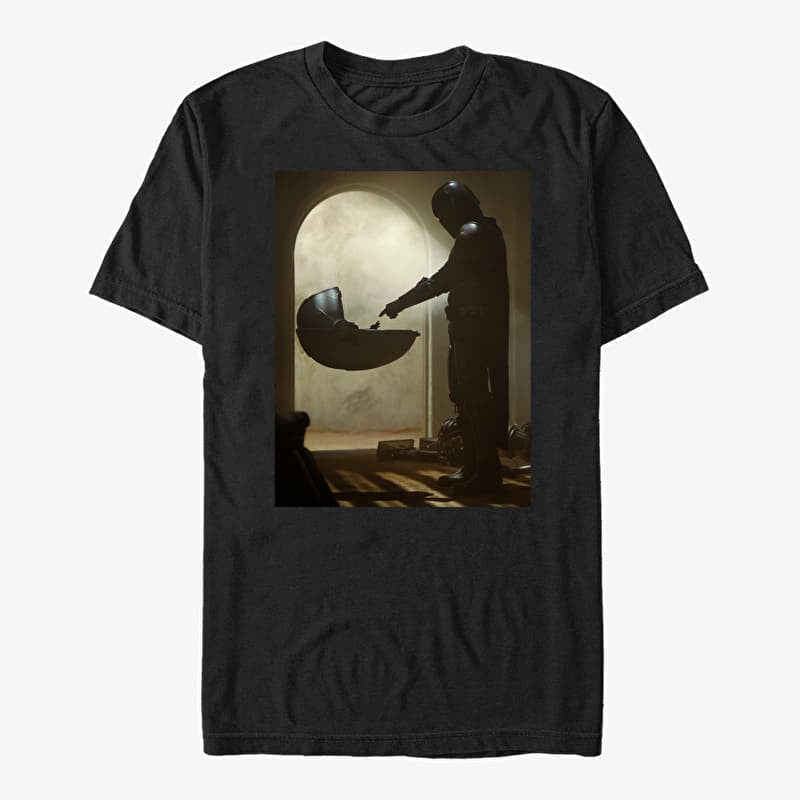 Merch Star Wars: The Mandalorian - Tall Scene Unisex T-Shirt Black
