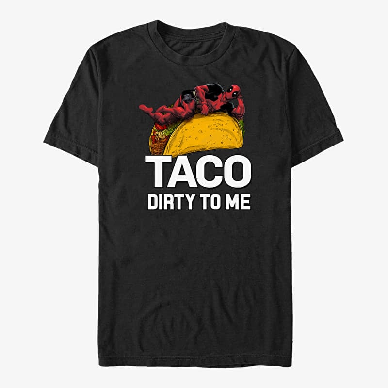 Merch Marvel Deadpool - Taco Dirty Unisex T-Shirt Black