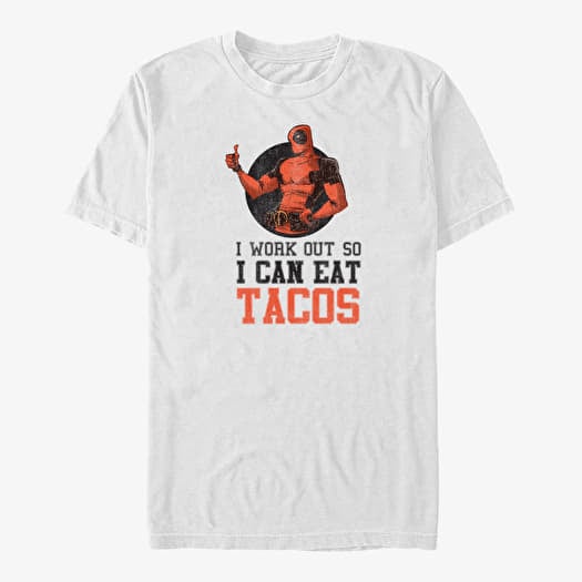 T-shirt Merch Marvel Deadpool - Deadpool Workout Unisex T-Shirt White
