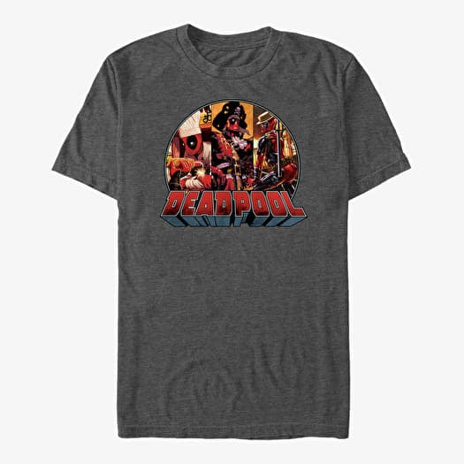 Majica Merch Marvel Deadpool - Deadpool Costume Unisex T-Shirt Dark Heather Grey