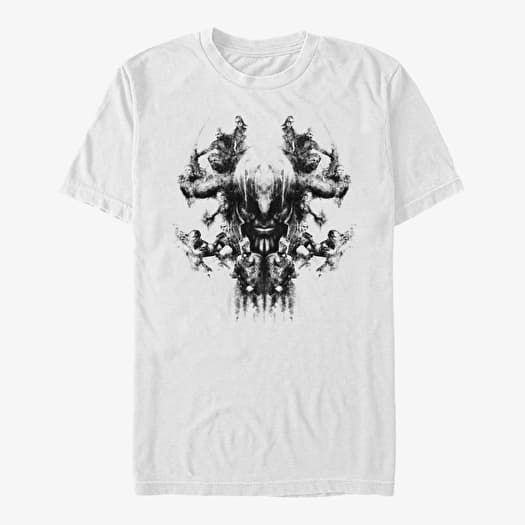 Tričko Merch Marvel Avengers Endgame - Smoke Skull Unisex T-Shirt White