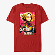 Merch Captain Marvel: Movie - Marvel Profile Unisex T-Shirt Red