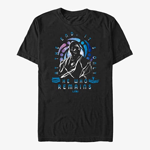 Tričko Merch Marvel Loki - He Who Remains Icon Unisex T-Shirt Black