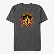 Merch Marvel GOTG 2 - Guardians Wall Unisex T-Shirt Dark Heather Grey