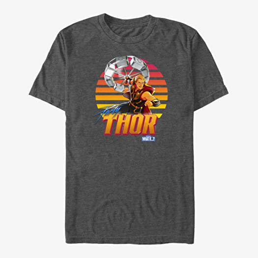 Póló Merch Marvel What If...? - Party Coaster Unisex T-Shirt Dark Heather Grey