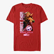 Merch Marvel What If...? - Party TIme Thor Unisex T-Shirt Red