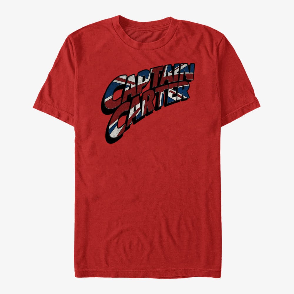 T-Shirts Merch Marvel What If...? - Carter Logo Unisex T-Shirt Red