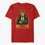 Merch Marvel Loki - Political Motive Unisex T-Shirt Red