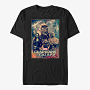 Merch Marvel GOTG Classic - Rocket Explosion Unisex T-Shirt Black
