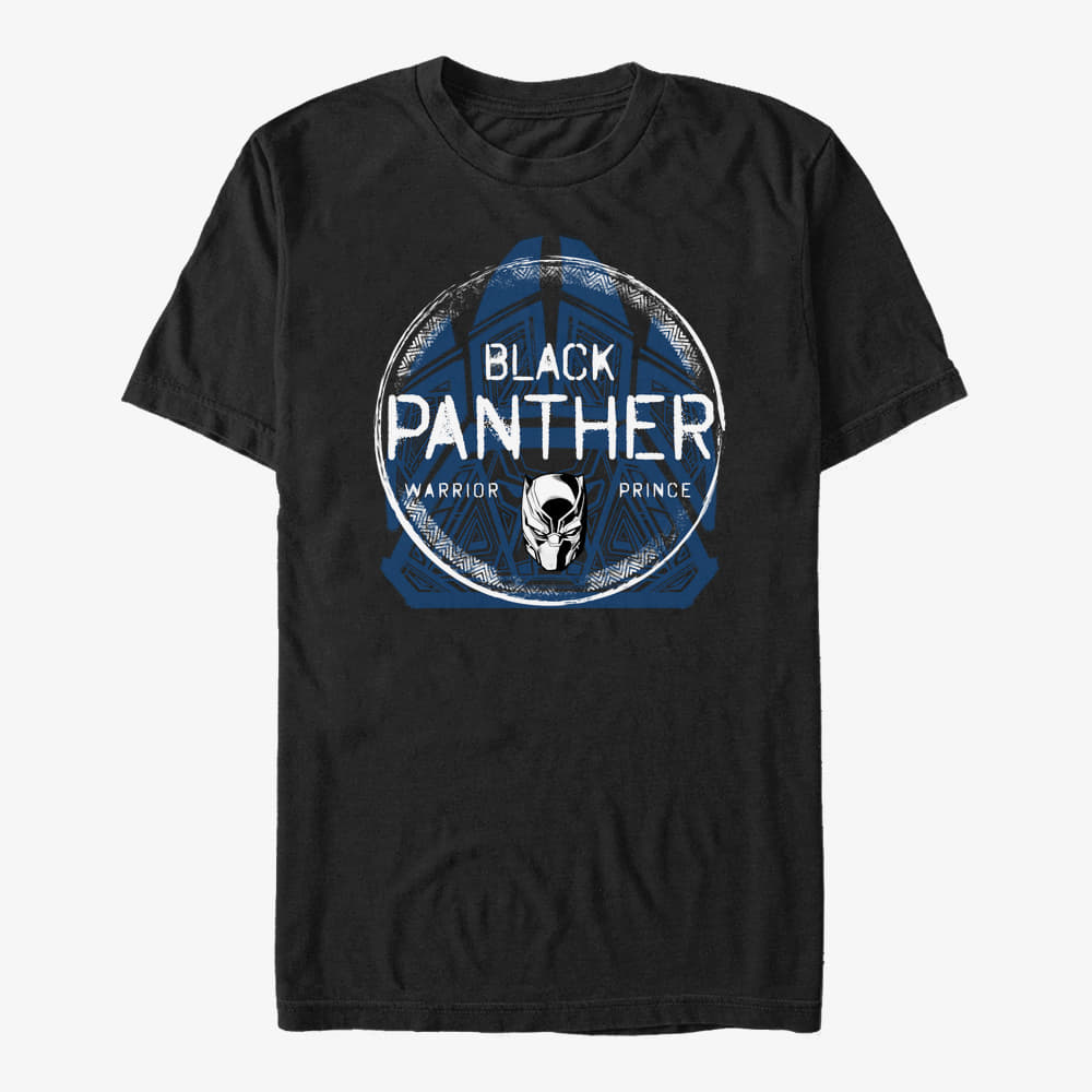Magliette Merch Marvel Avengers Classic - Panther Patch Unisex T-Shirt Black