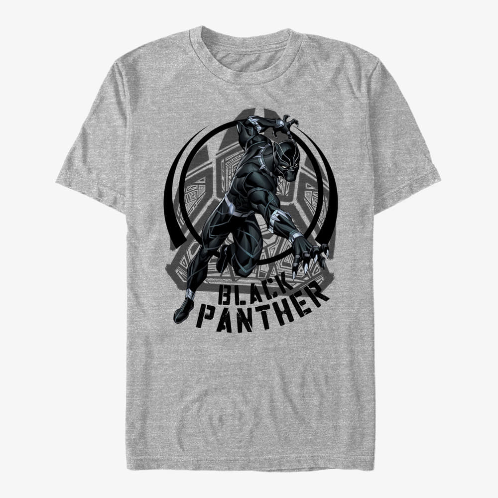 T-shirts Merch Marvel Avengers Classic - Panther Paw Unisex T-Shirt Heather Grey