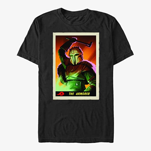 Majica Merch Star Wars: The Mandalorian - Armorer Card Unisex T-Shirt Black