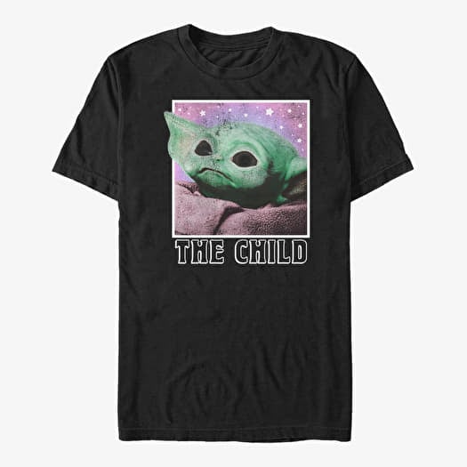 T-shirt Merch Star Wars: The Mandalorian - Cosmic Child Unisex T-Shirt Black