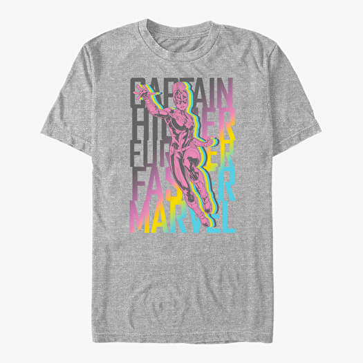 Тениска Merch Captain Marvel: Movie - Marvel Fly Stack Unisex T-Shirt Heather Grey