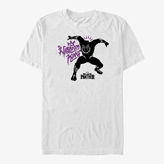 T-shirt Merch Marvel Black Panther: Movie - WARRIOR Unisex T-Shirt White