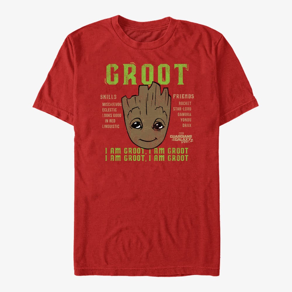 T-särgid Merch Marvel GOTG Classic - Cosmic Mix Tape Unisex T-Shirt Red