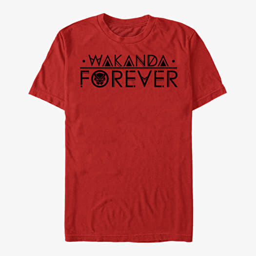 Camiseta Merch Marvel Avengers Classic - Straight Wakanda Unisex T-Shirt Red