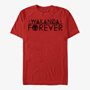 Merch Marvel Avengers Classic - Straight Wakanda Unisex T-Shirt Red