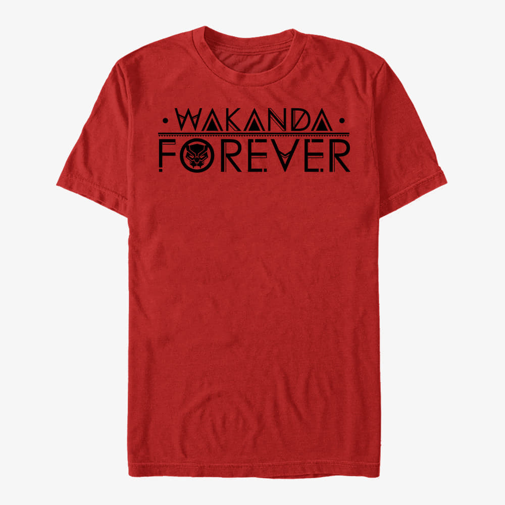 T-shirts Merch Marvel Avengers Classic - Straight Wakanda Unisex T-Shirt Red