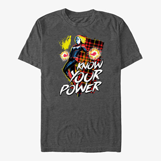 Camiseta Merch Marvel Avengers Classic - Know Power Unisex T-Shirt Dark Heather Grey