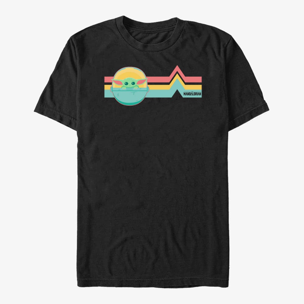 T-Shirts Merch Star Wars: The Mandalorian - Rainbow Child Unisex T-Shirt Black