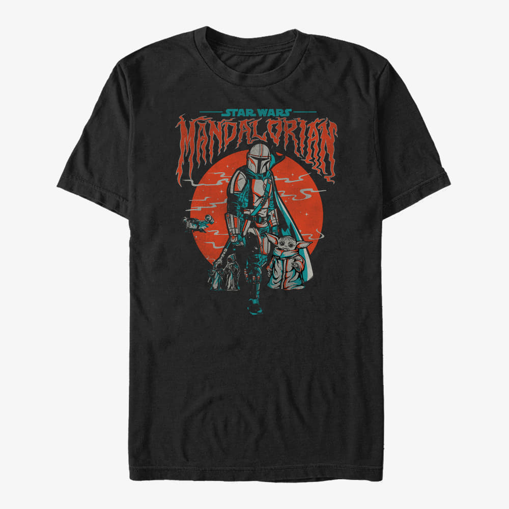 T-shirts Merch Star Wars: The Mandalorian - Mandalorian Fog Unisex T-Shirt Black