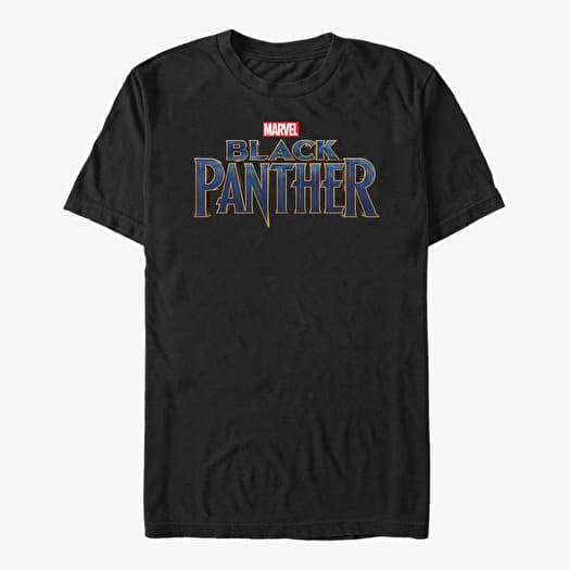 T-shirt Merch Marvel Black Panther: Movie - Straight Logo Unisex T-Shirt Black