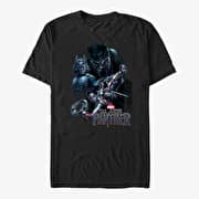 Merch Marvel Black Panther: Movie - Warriors Unisex T-Shirt Black