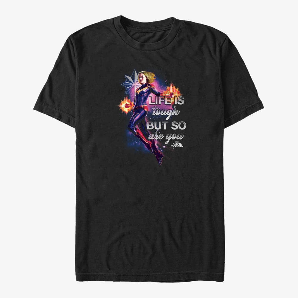 T-shirts Merch Captain Marvel: Movie - You Are Tough Unisex T-Shirt Black