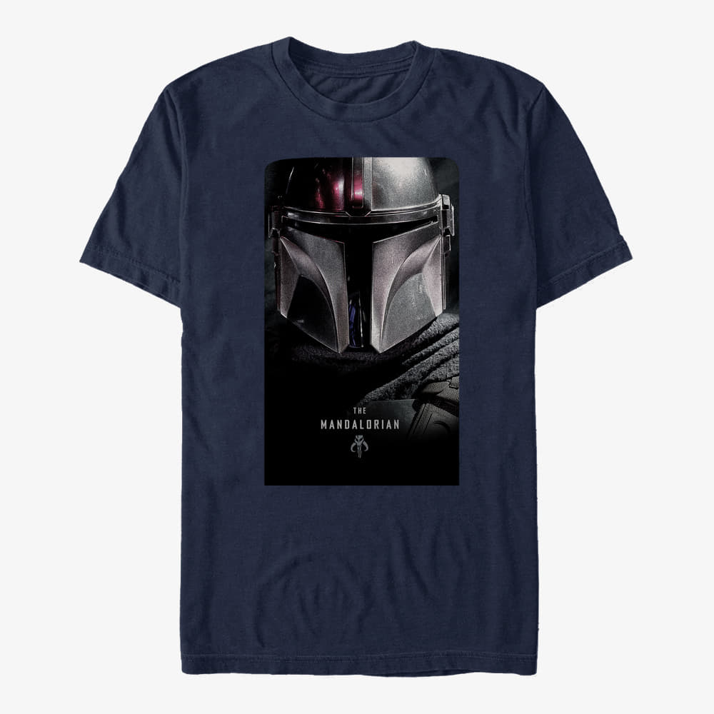 Camisetas Merch Star Wars: The Mandalorian - Hero Shot Unisex T-Shirt Navy Blue