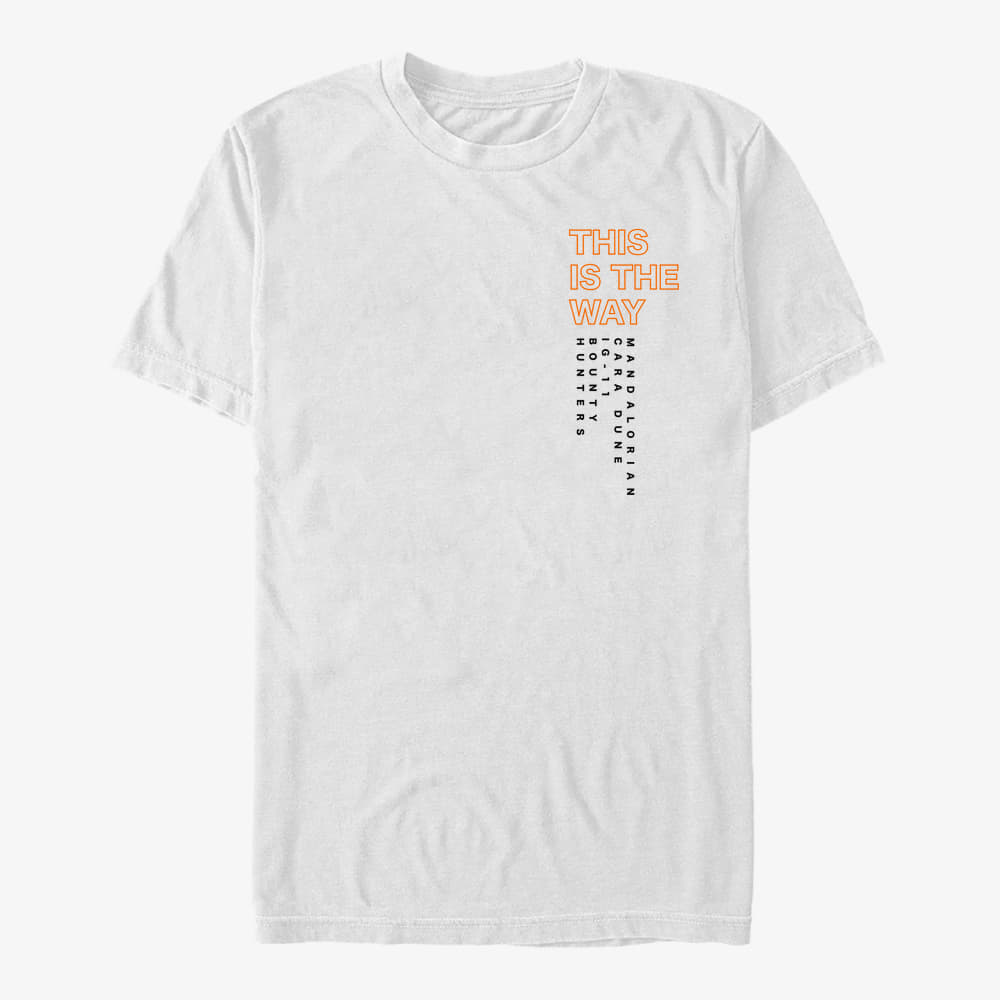 T-shirts Merch Star Wars: The Mandalorian - The Way Pocket Unisex T-Shirt White