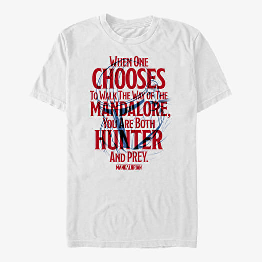 Merch Star Wars: The Mandalorian - Mandalore Line Unisex T-Shirt White
