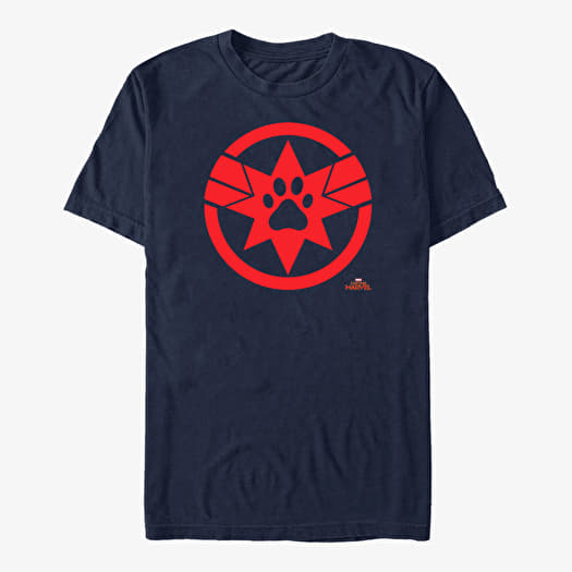 T-shirt Merch Captain Marvel: Movie - Paw Logo Unisex T-Shirt Navy Blue