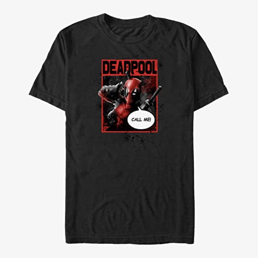 T-shirt Merch Marvel Deadpool - Call Me Unisex T-Shirt Black