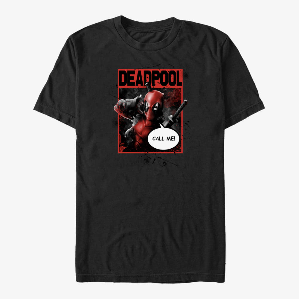 T-Shirts Merch Marvel Deadpool - Call Me Unisex T-Shirt Black