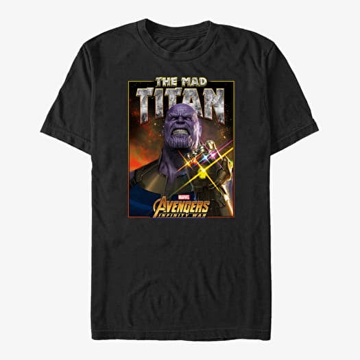 T-shirt Merch Marvel Avengers: Infinity War - Mad Titan Stones Unisex T-Shirt Black